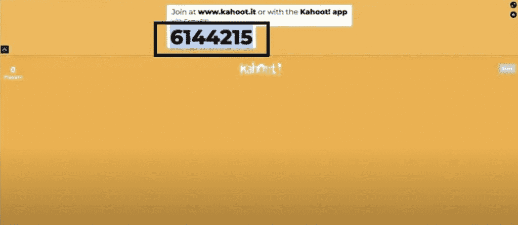 kahoot pin